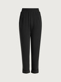 The Rolled Cuff Pant 25 - Black