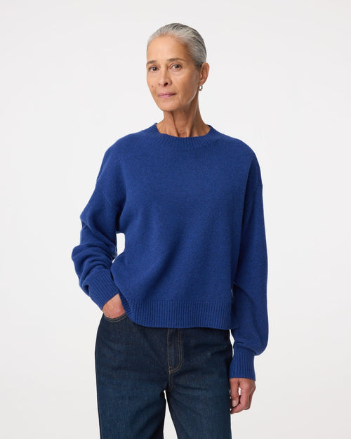 Carla Pullover in Cobalt by Knit-ted
