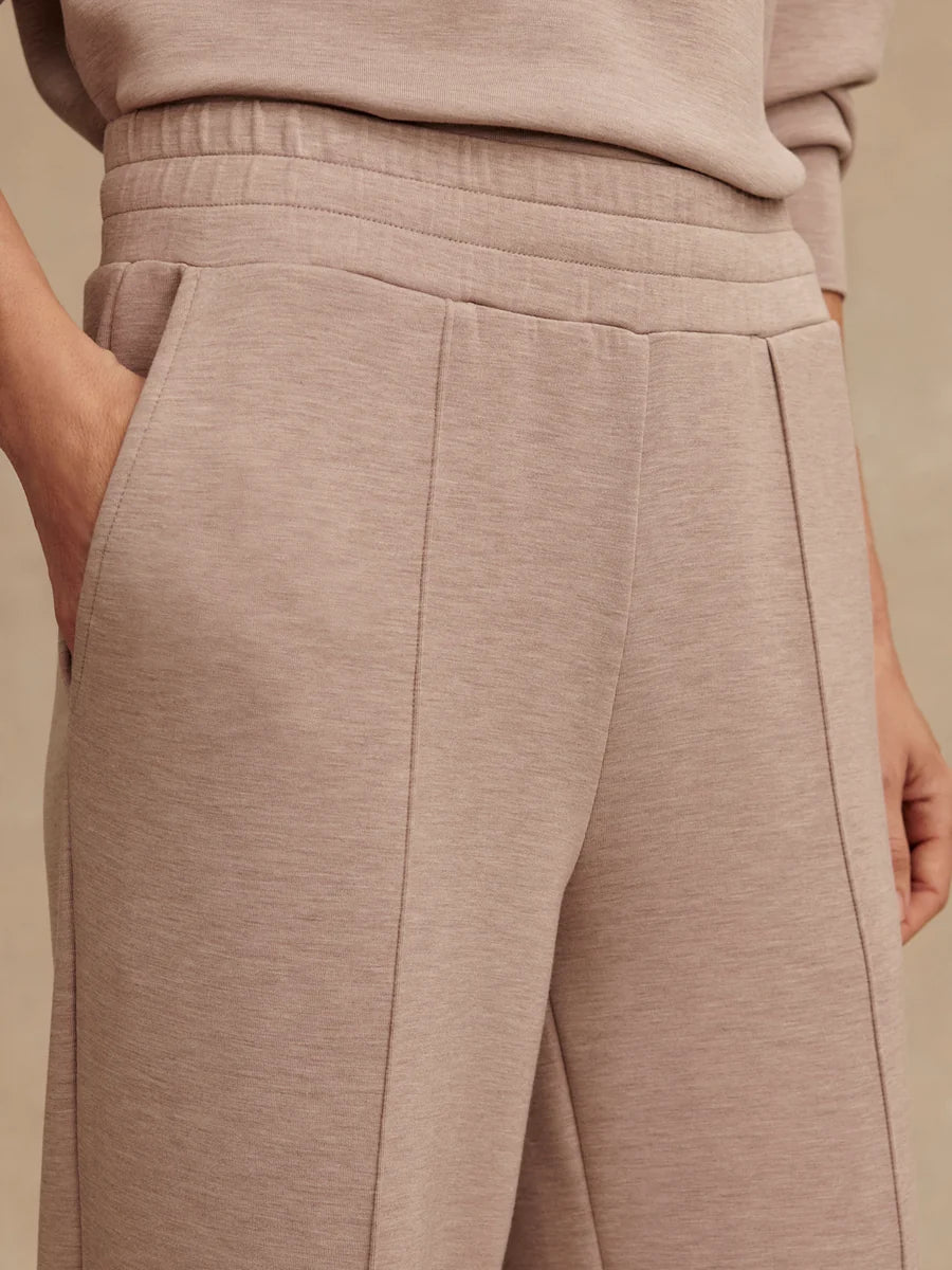 Varley The Wide Leg Pant 28" - Taupe Marl