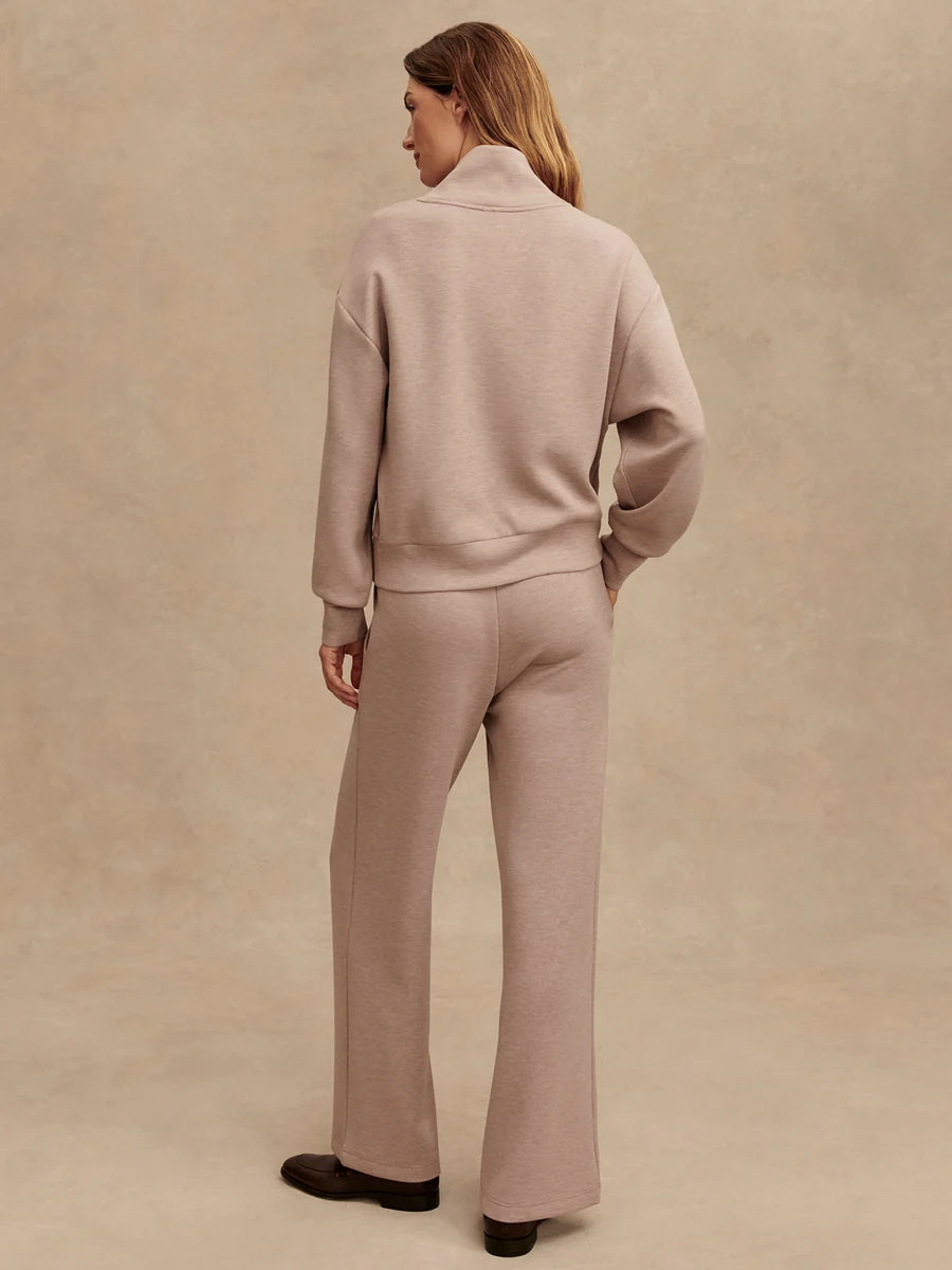 Varley The Wide Leg Pant 28" - Taupe Marl