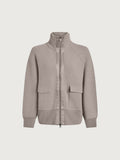 Varley Roxbury Zip-Through Sweat - Taupe Marl