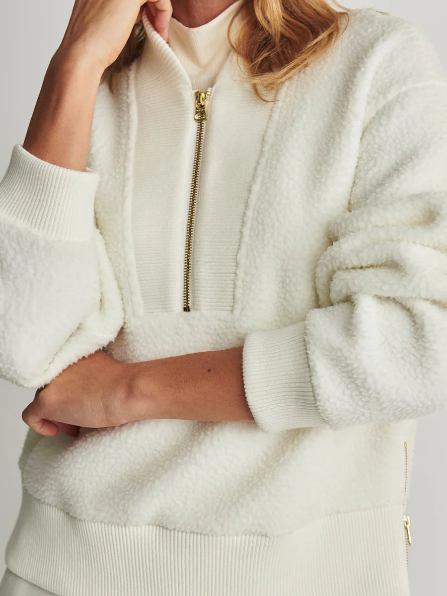 Varley Mumford Half-Zip Fleece - Egret