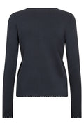 MMAliz Caliz Plain LS Knit - Salute Navy