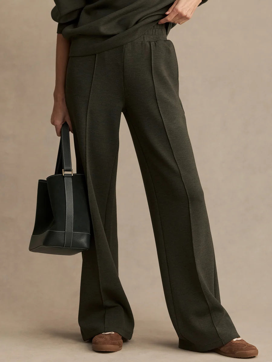 Varley The Wide Leg Pant 28" - Olive Marl