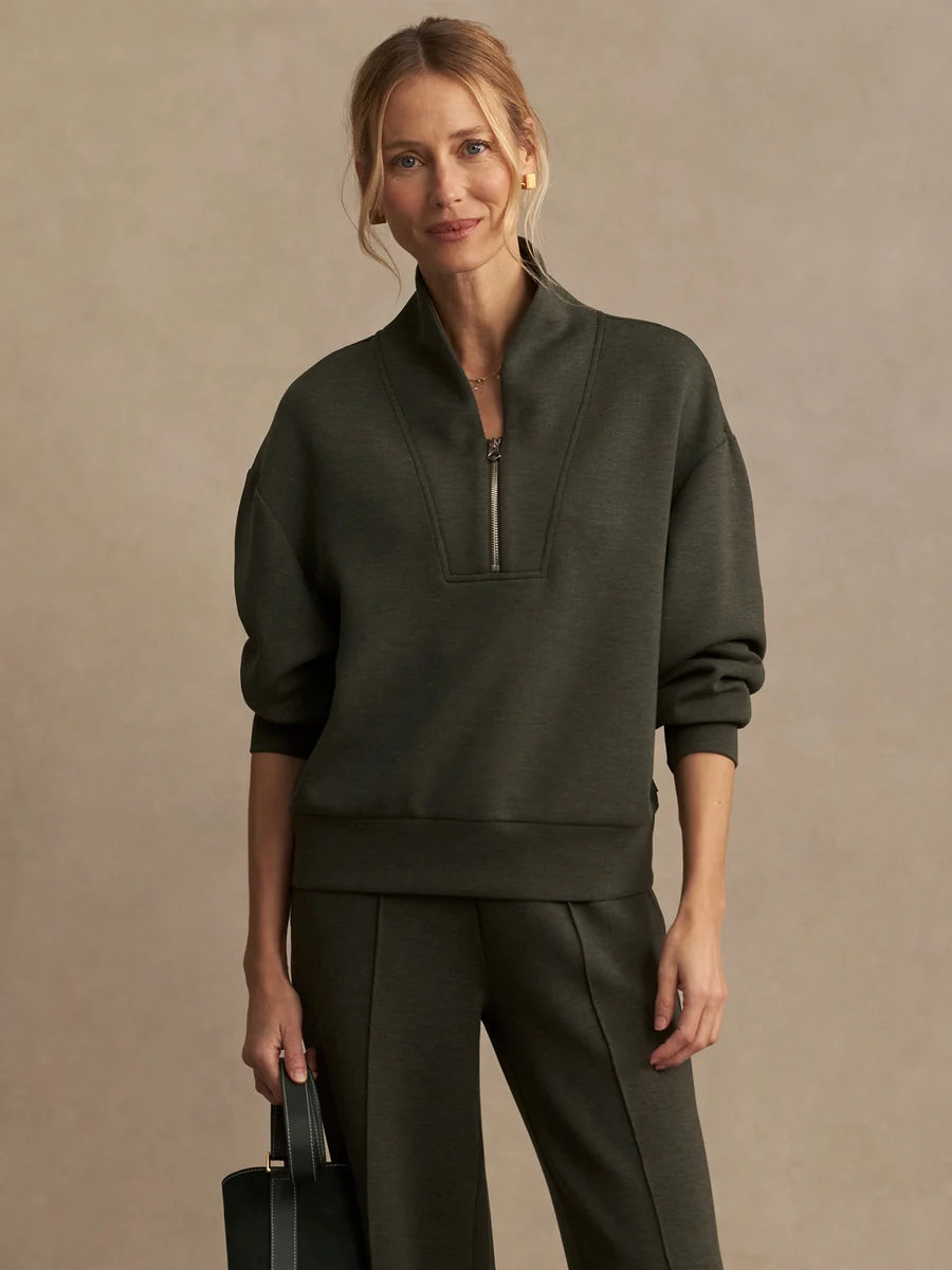 Varley Davidson Sweat - Olive Marl