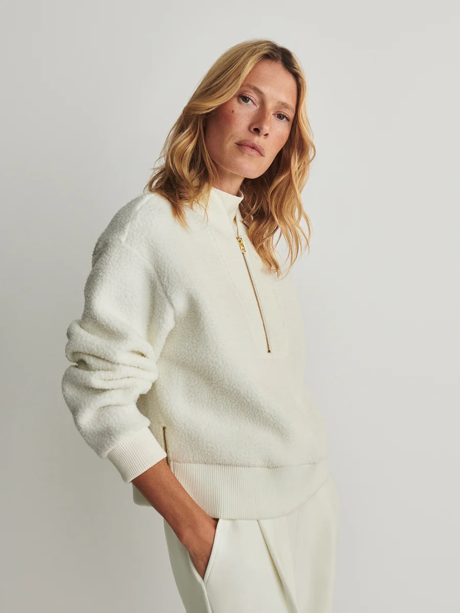 Varley Mumford Half-Zip Fleece - Egret