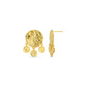 Molten Coin Shaker Earrings