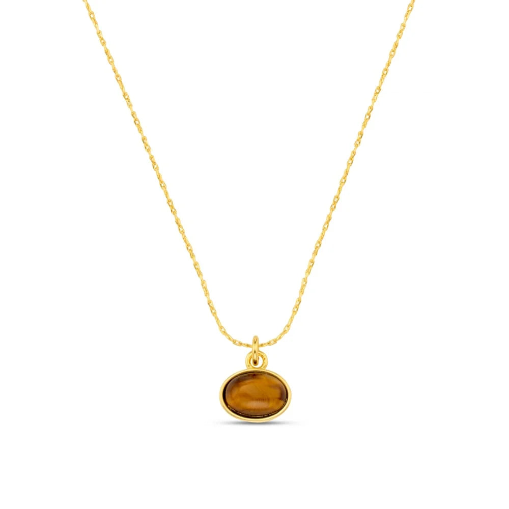 Tiger's Eye Charm Necklace